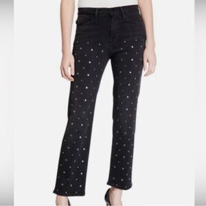 Frame Denim Studded Black Jeans